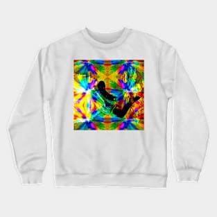 Girl Lost In A Rainbow Crewneck Sweatshirt